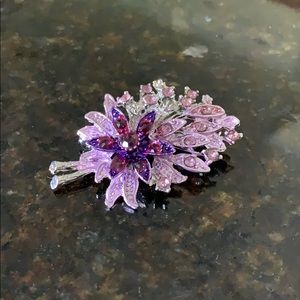 Purple Flower Pin
